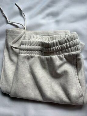 Yogalicious Cream Scuba Daya Wide Sweatpants